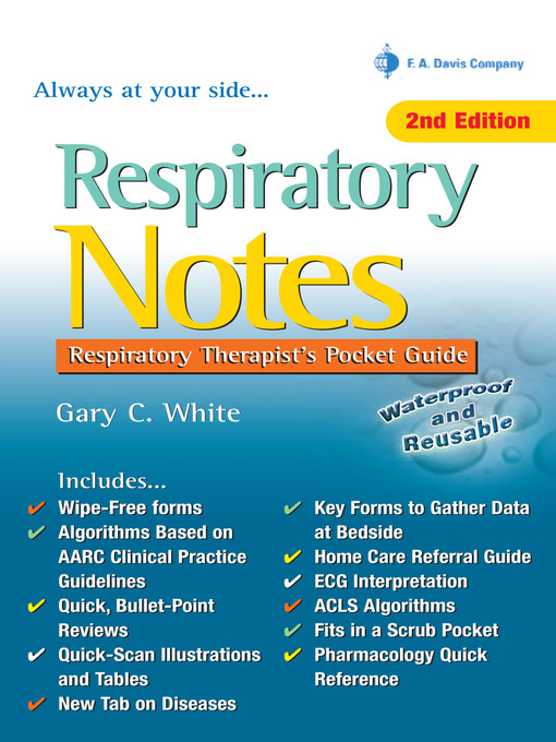 Cover image for Respiratory Notes, Respiratory Therapist's Pocket Guide